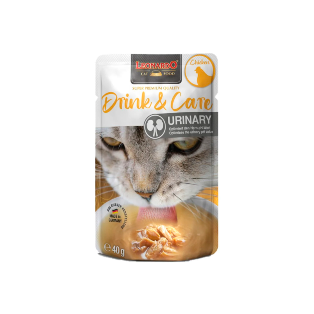 Leonardo Drink & Care Urinary Pollo 40g | Caldo Gatos Urinario