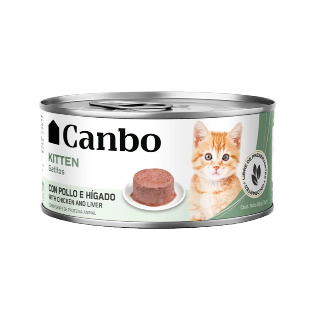 Canbo Kitten Paté Pollo e Hígado 85g | Comida para Gatitos