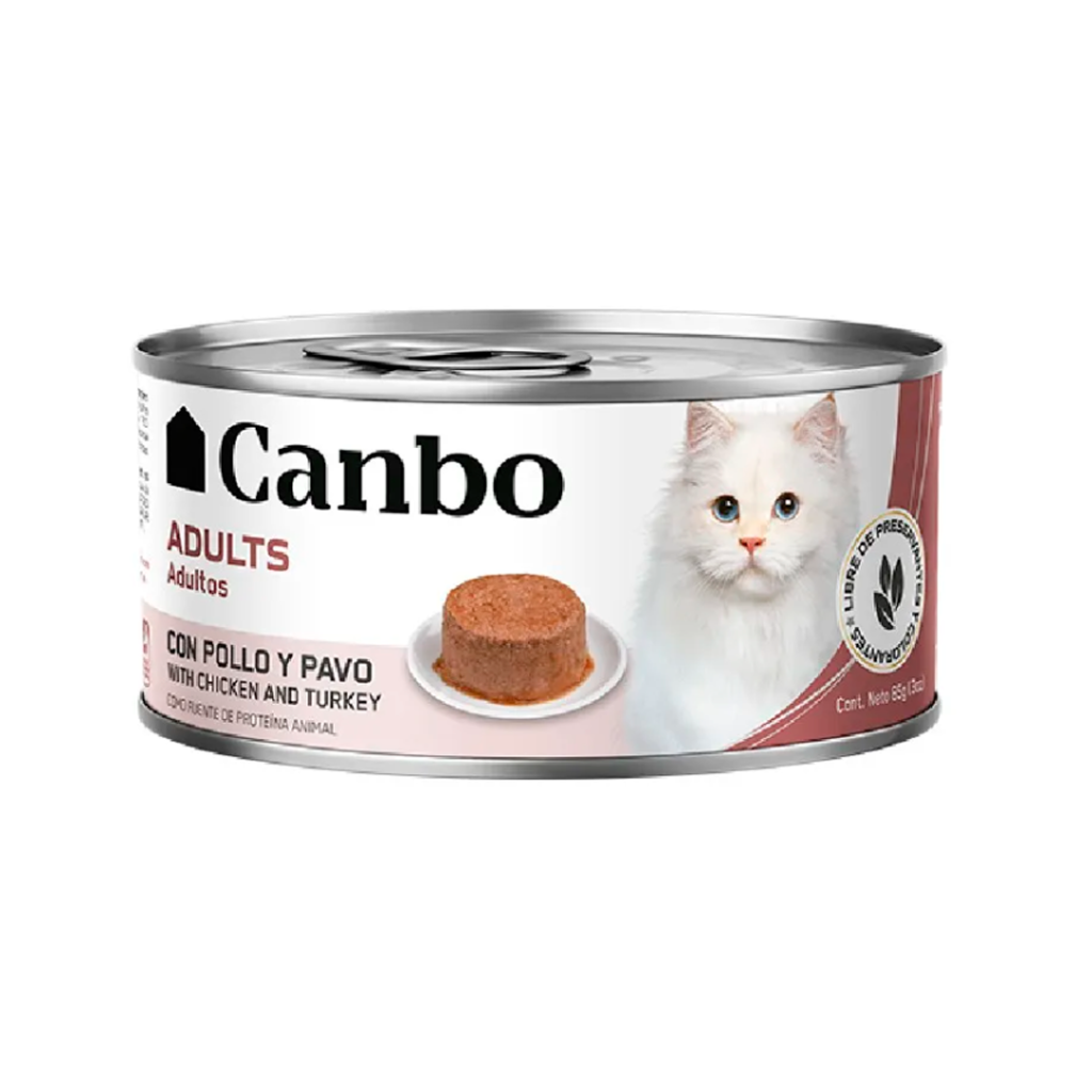 Canbo Cat Paté Pollo y Pavo 85g | Comida Húmeda para Gatos