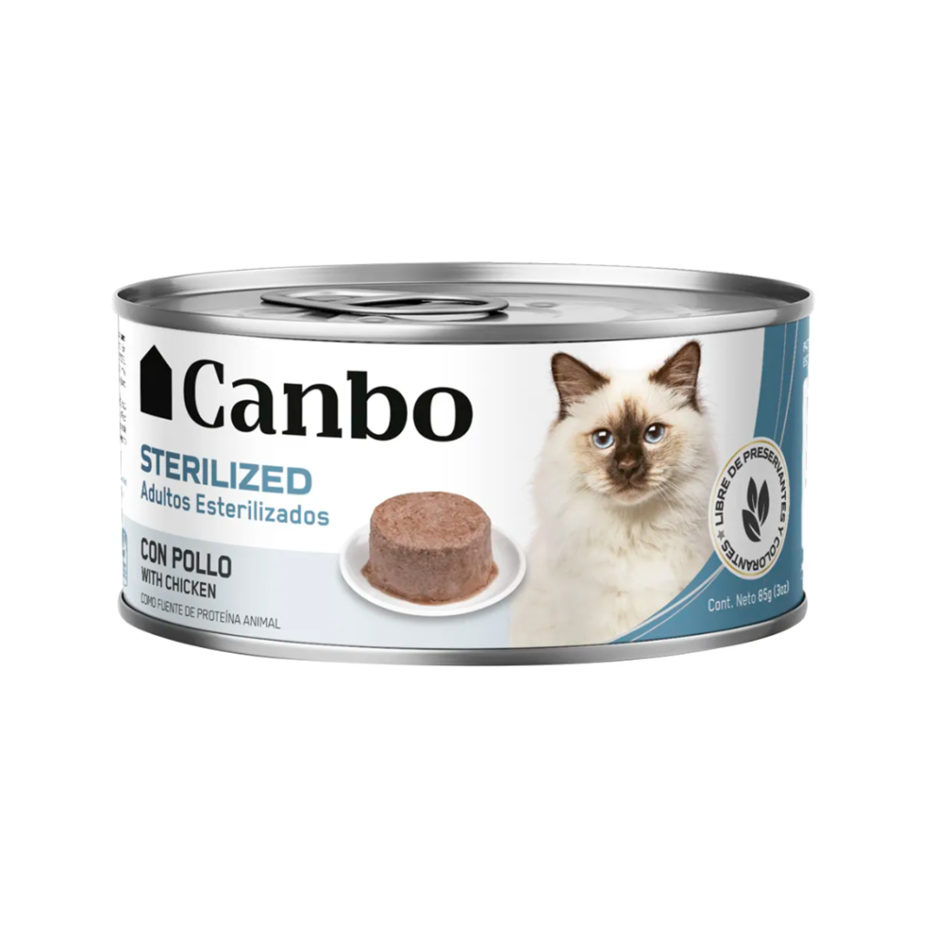 Canbo Cat Paté Esterilizados 85g | Comida Húmeda Completa