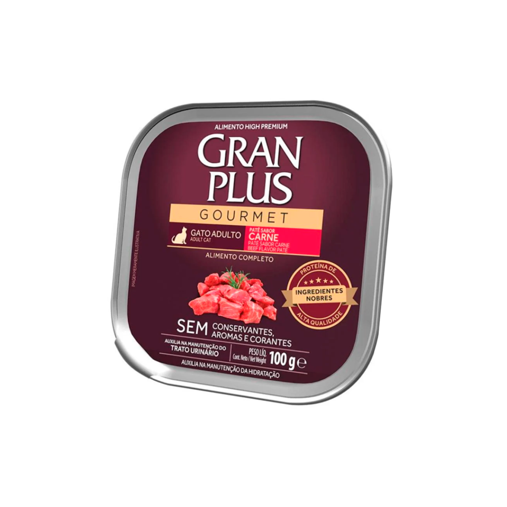 GranPlus Gourmet Adultos Carne 100g | Comida Húmeda Gatos