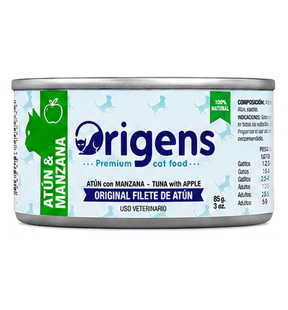 Origens Filetes Atún y Manzana 85g | Alimento Húmedo
