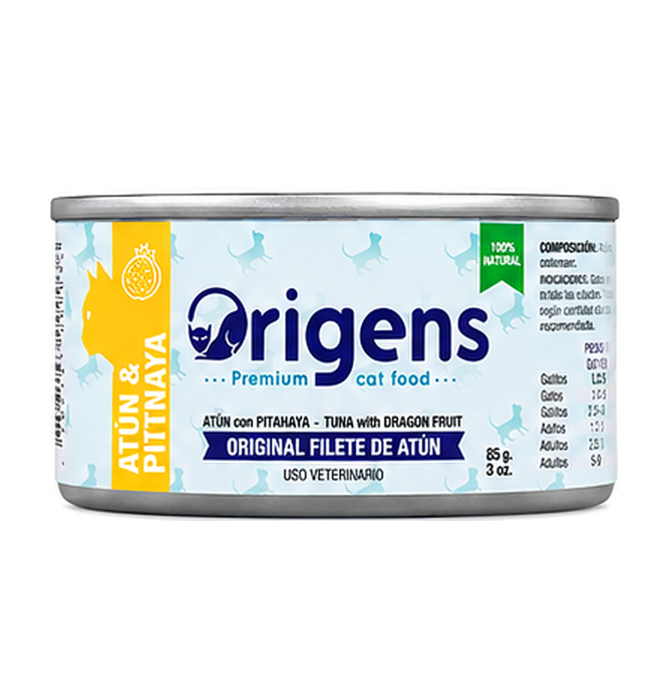 Origens Filetes Atún y Pitahaya 85g | Alimento Húmedo