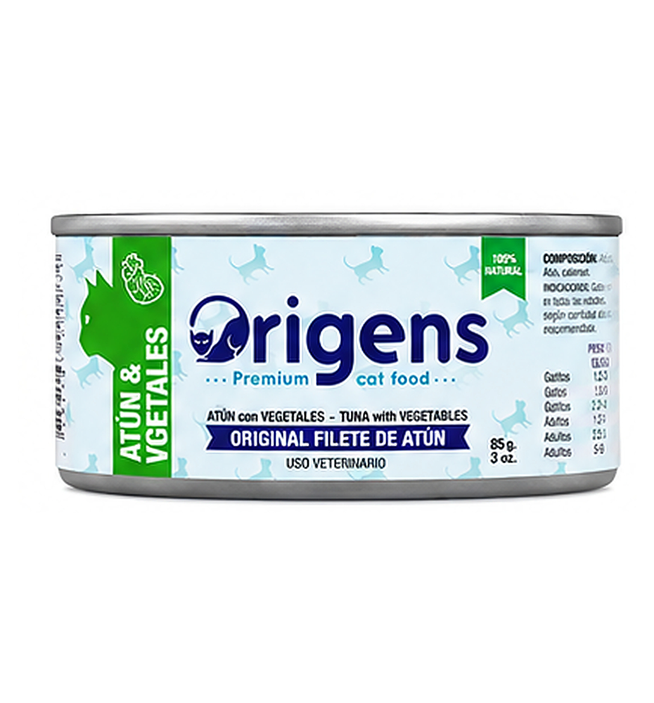 Origens Filetes Atún y Vegetales 85g | Alimento Húmedo