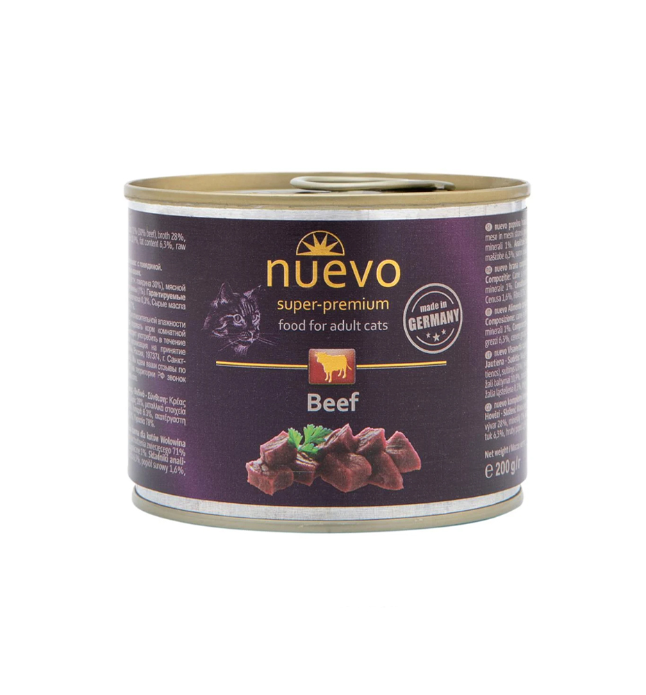 Nuevo Adulto Carne 200g | Alimento Húmedo Super Premium