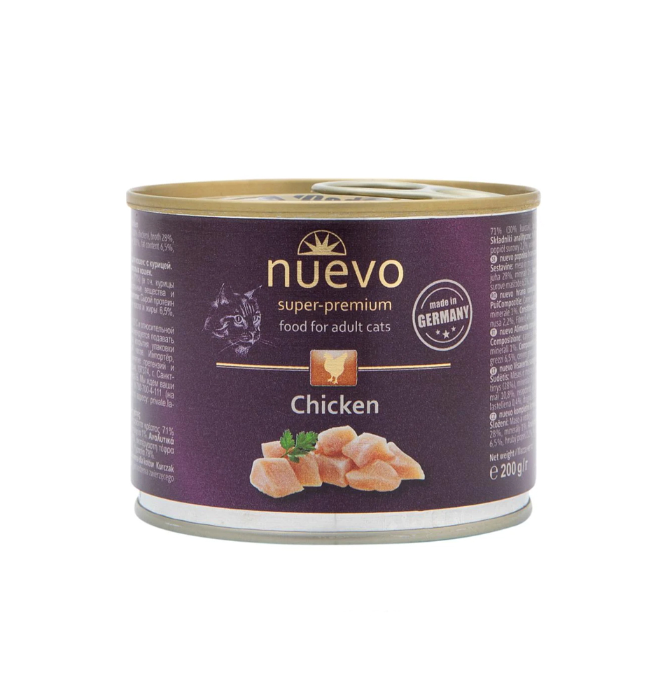 Nuevo Adulto Pollo 200g | Alimento Húmedo Super Premium