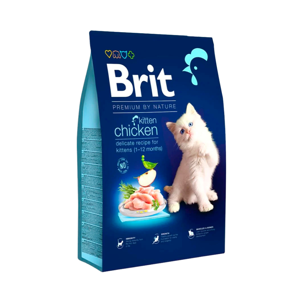 Brit Premium Kitten Pollo 8kg | Alimento para Gatitos