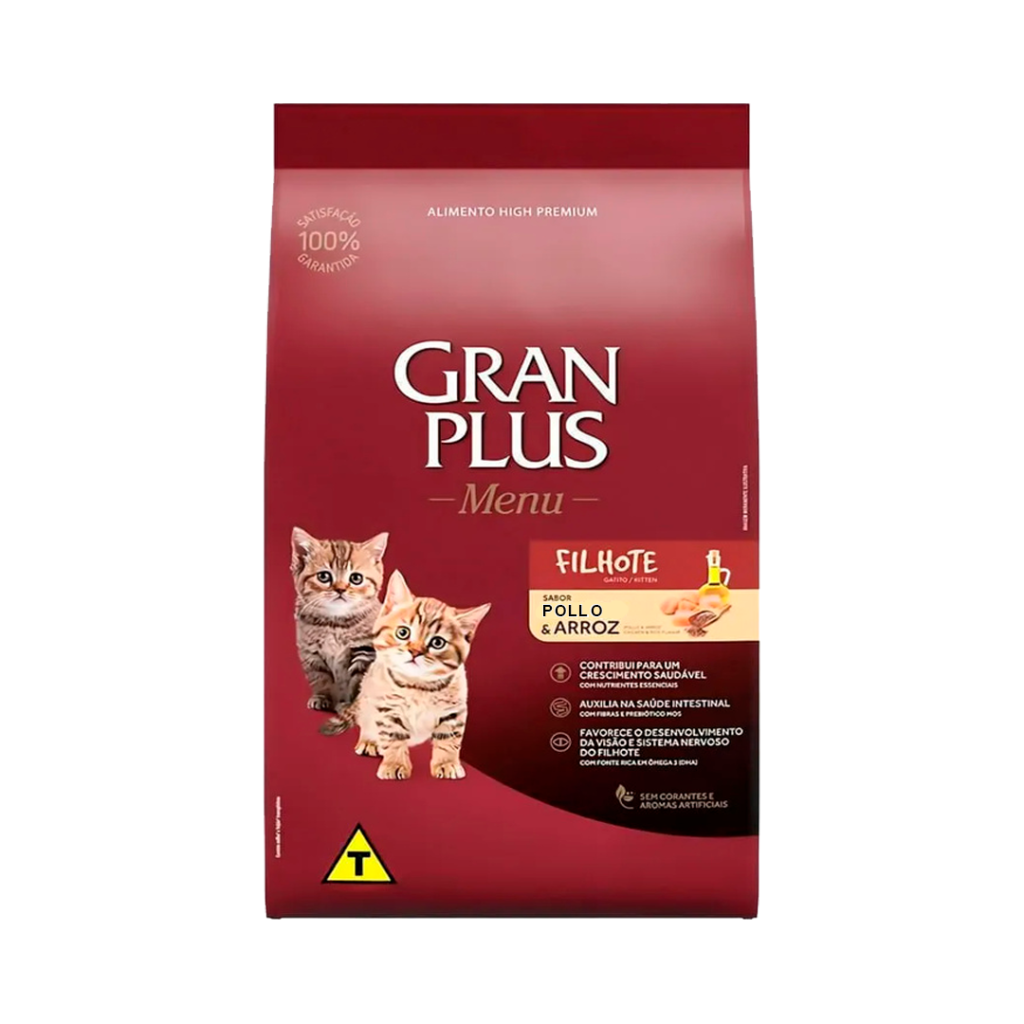 Gran Plus Gatitos Pollo y Arroz 3kg | Alimento para Gatitos