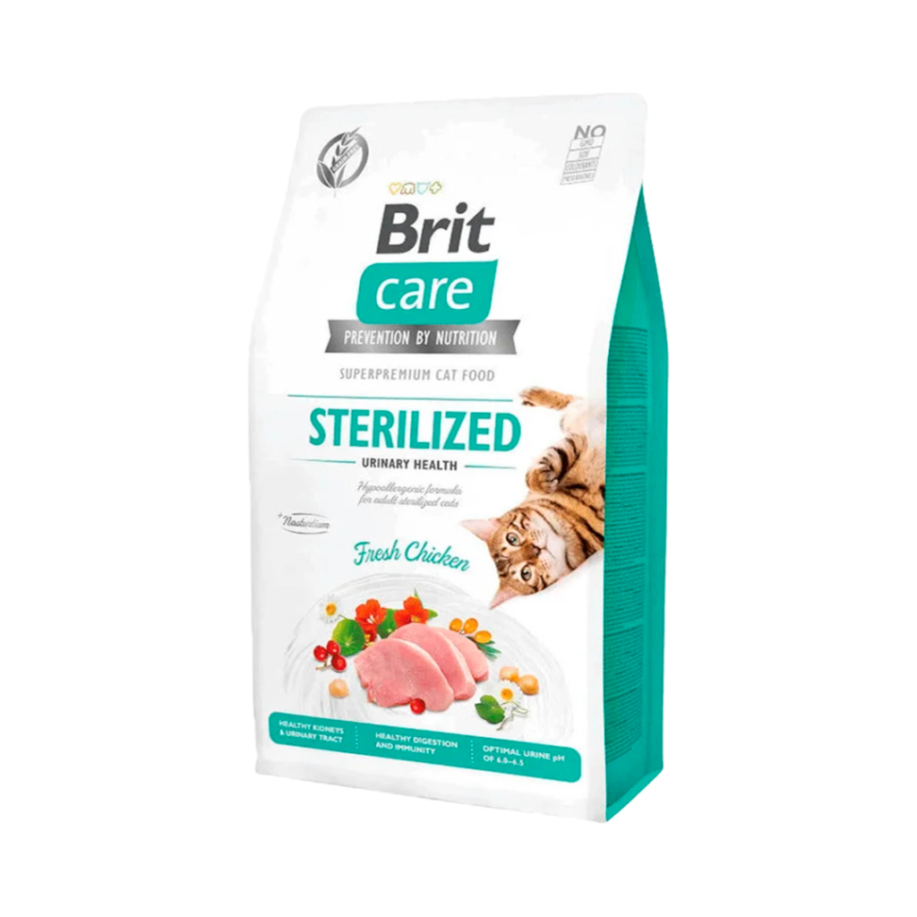 Brit Care Cat Sterilized Urinary Health 7kg | Sin Granos