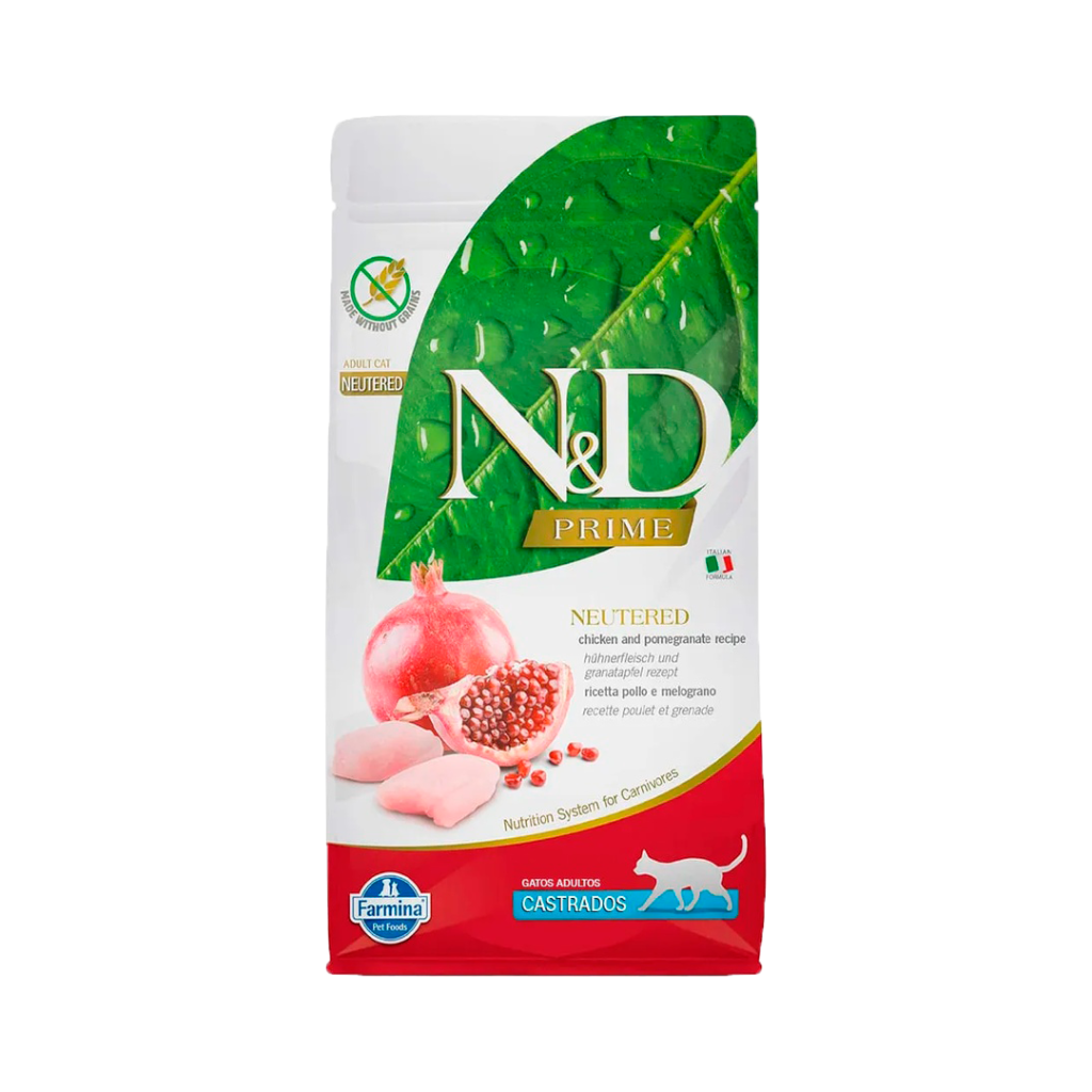 N&D Prime Gatos Castrados Pollo 7.5kg | Alimento Grain-Free