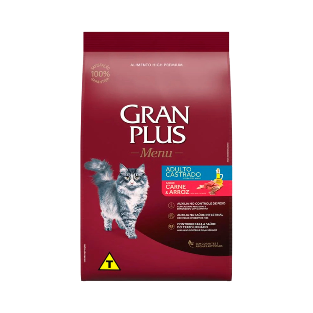 Gran Plus Gatos Castrados Carne y Arroz | Alimento Premium