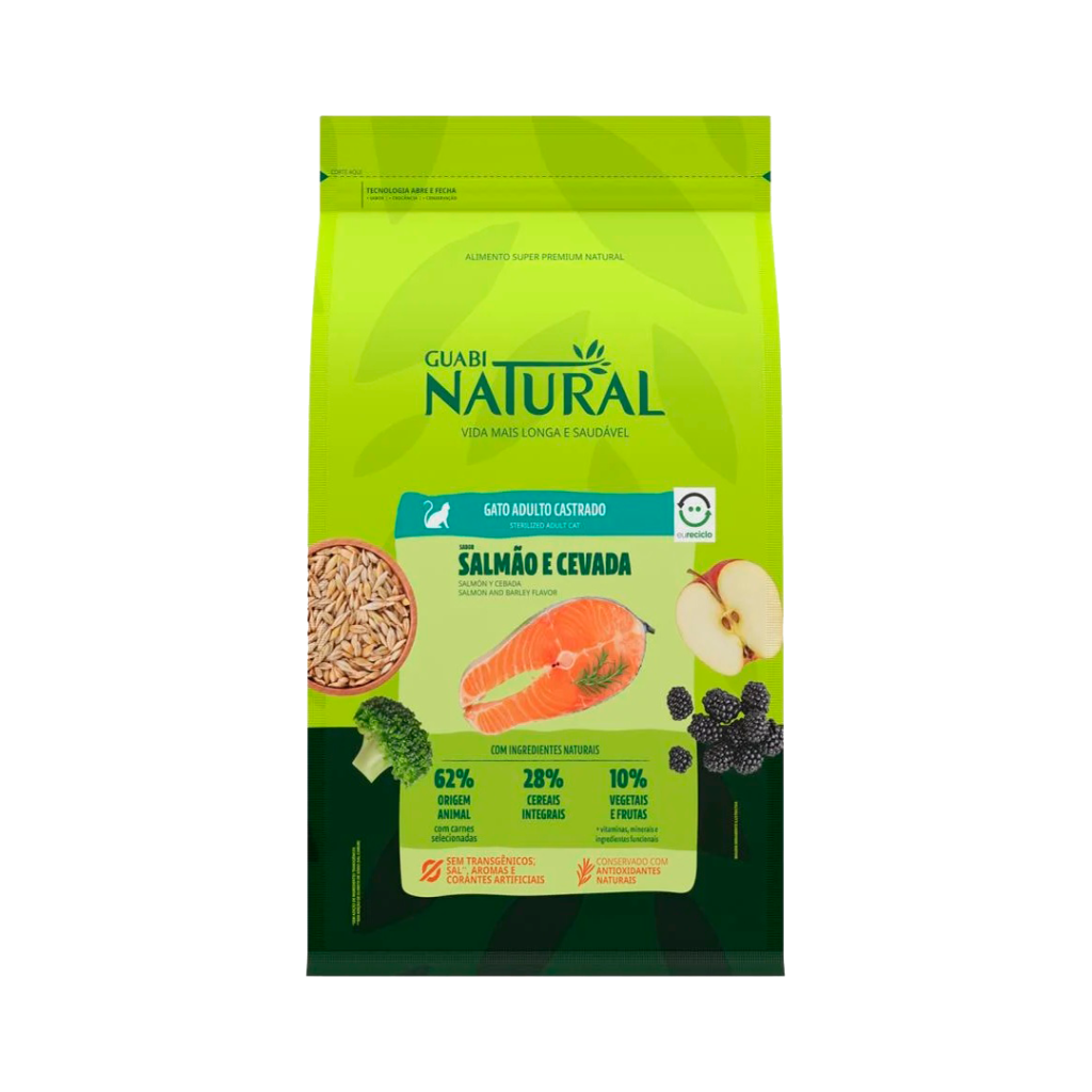 Guabi Natural Gatos Castrados Salmón | Alimento Super Premium
