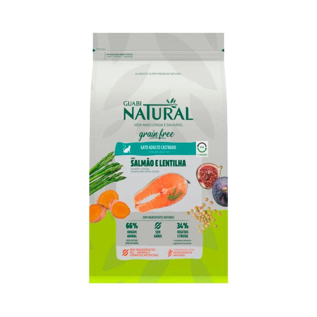Guabi Natural Grain Free Gatos Salmón 7.5kg | Super Premium