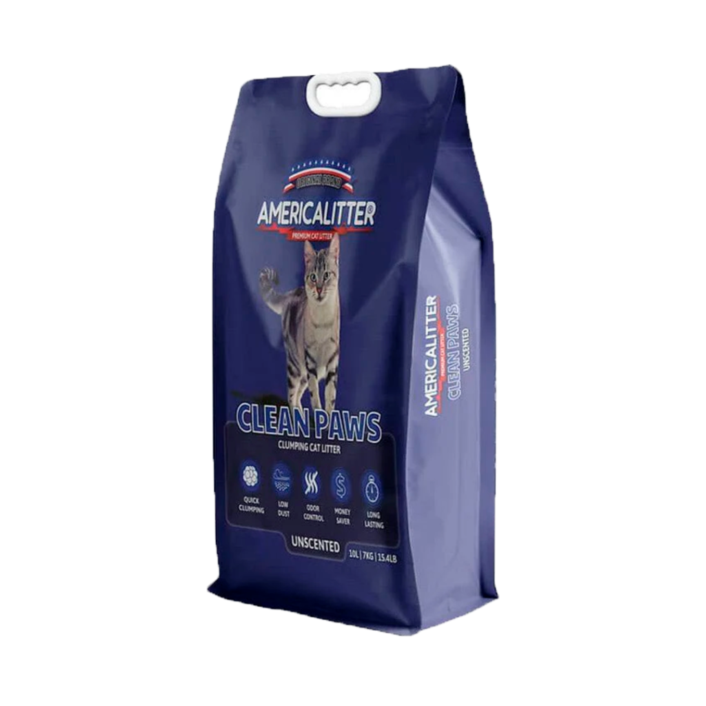 America Litter Clean Paws 15kg | Arena Sanitaria Gatos
