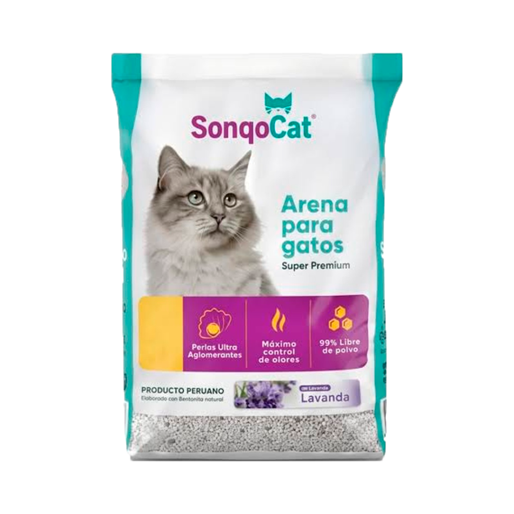Sonqocat Aroma Lavanda | Arena Aglomerante para Gatos