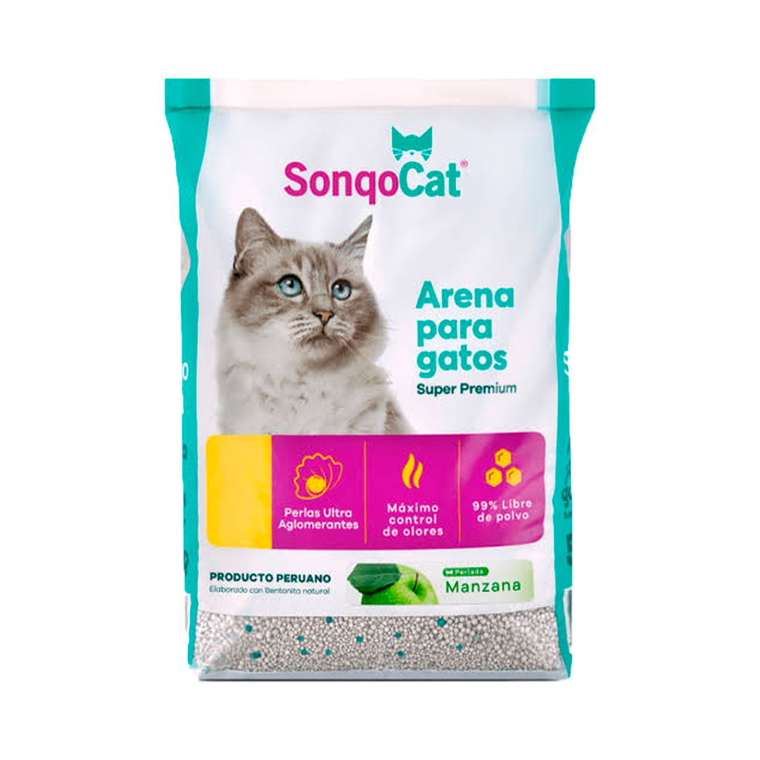 Sonqocat Aroma Manzana | Arena Aglomerante para Gatos