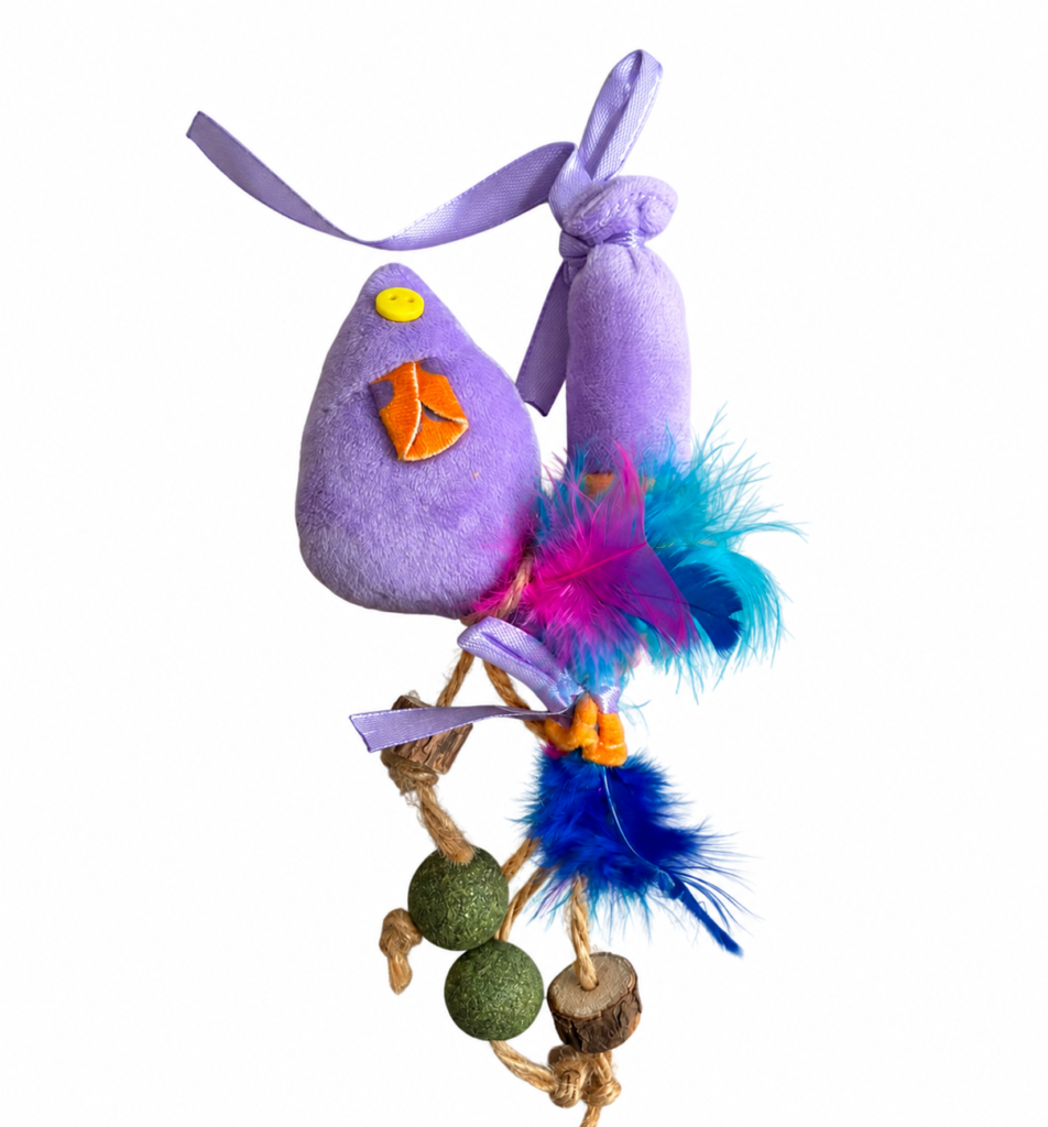 Juguete para Gatos con Catnip, Matatabi y Plumas