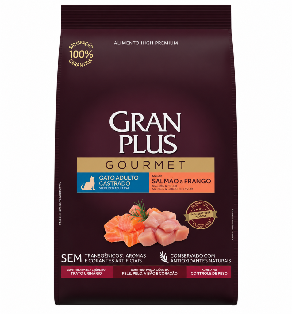 Gran Plus Gourmet Gato Castrado Salmón Pollo 3kg | Alimento