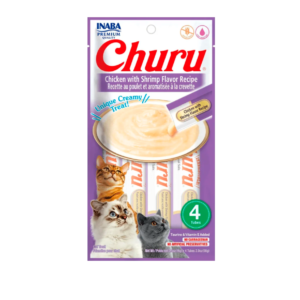 Inaba Churu Pollo con Camarón 56g | Snack Cremoso Líquido
